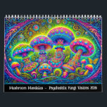 Mushroom Mandalas – Psychedelic Fungi Visions 2026 Calendar<br><div class="desc">Dive into a kaleidoscope of color and consciousness. This calendar features twelve mesmerizing illustrations of mushrooms rendered in vibrant, psychedelic styles – swirling with mandala patterns, radiant hues, and surreal symmetry. From glowing toadstools to cosmic caps, each month unveils a new fungal fantasy that pulses with energy and imagination. Perfect...</div>