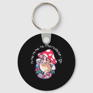 Mushroom Microdosing Mental Health Awareness Keychain