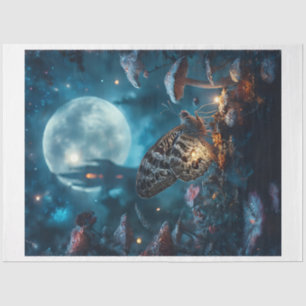 Mushroom Moon Moth Tissue Paper