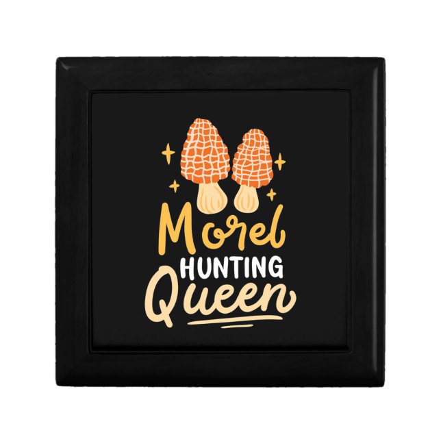 Mushroom Morel Hunting Queen Gift Box (Front)