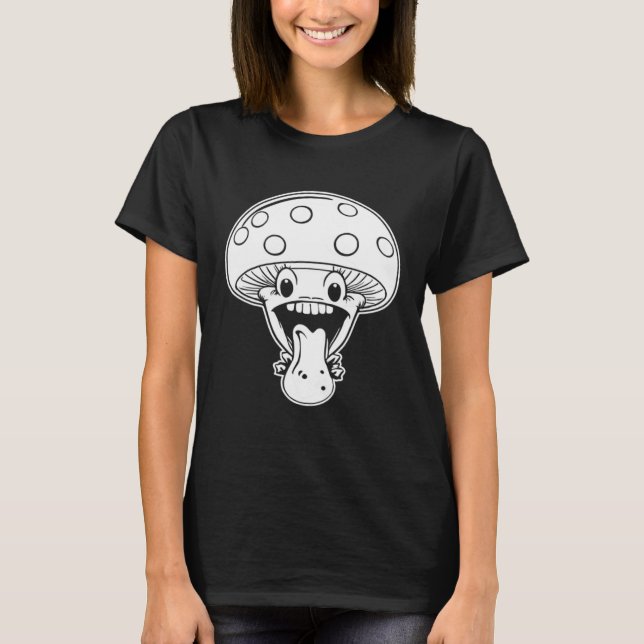 Mushroom Mushrooming Fungi  Hunter Mycology Shroom T-Shirt (Front)