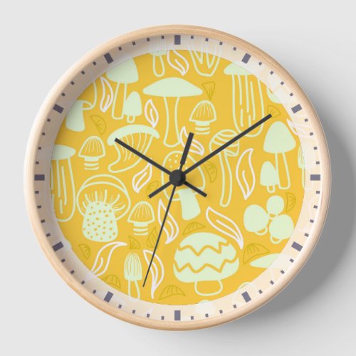 Mushroom Mustard Clock