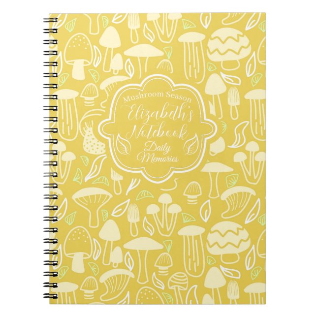Mushroom Mustard Cream Notebook (Front)