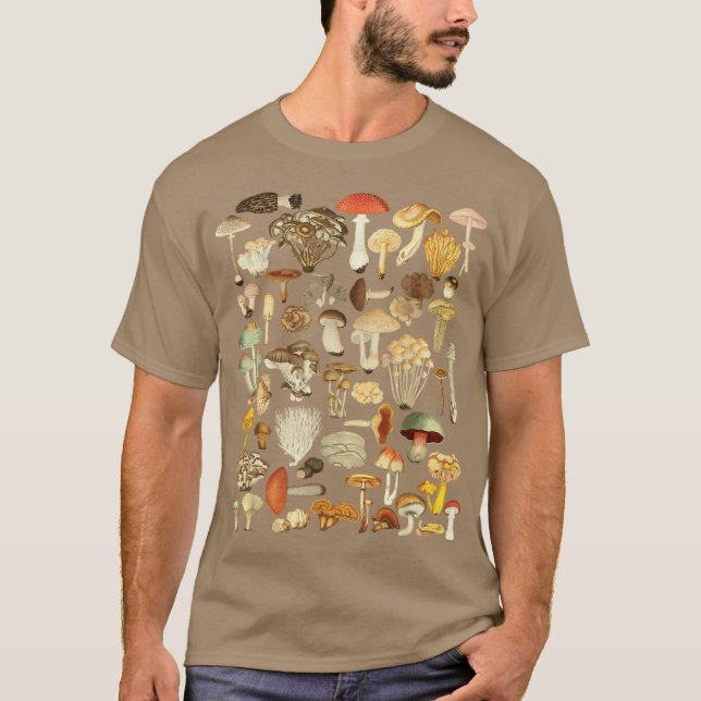 Mushroom Mycology Fungi Foraging Mushroom Whispere T-Shirt (Front)