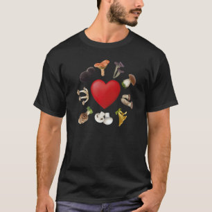 Mushroom Mycology Fungi Love Foraging Mushroom T-Shirt