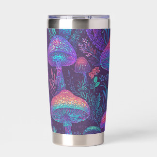 Mushroom Neon Forest Dreamscape Insulated Tumbler