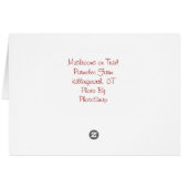 Mushroom Notecard (Back Horizontal)