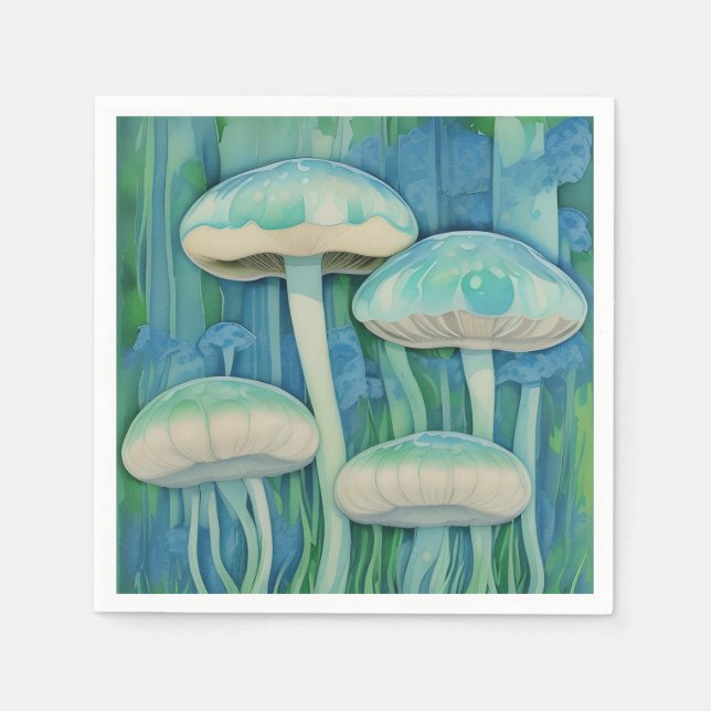 Mushroom or Jellyfish?  Napkins (Front)
