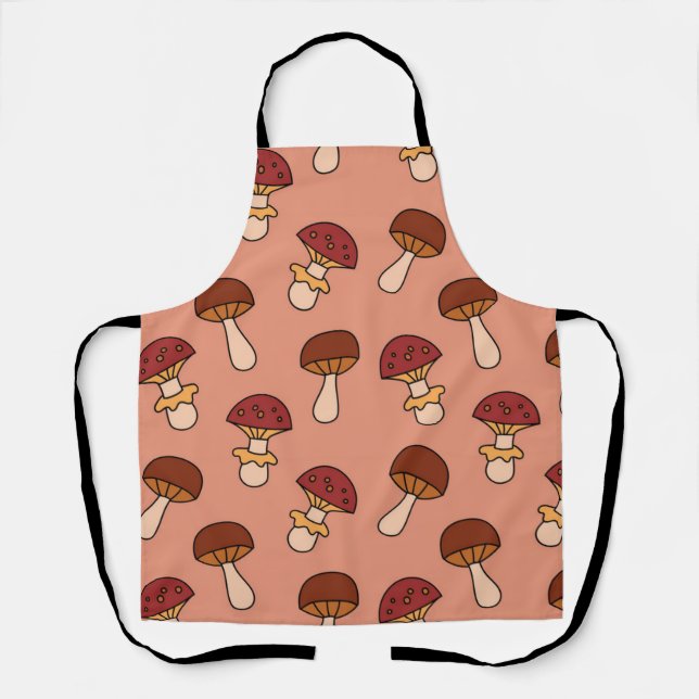 Mushroom pattern apron (Front)