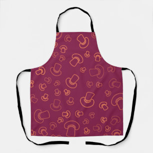 Mushroom pattern apron