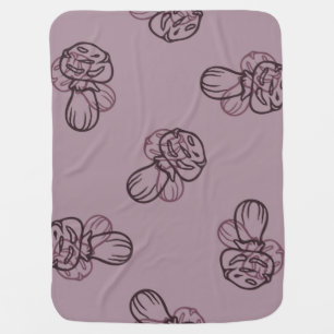 Mushroom pattern baby blanket