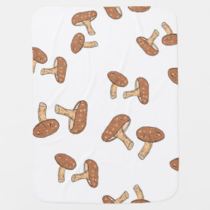 Mushroom pattern baby blanket
