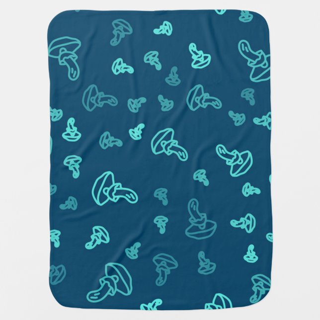 Mushroom pattern baby blanket (Front)