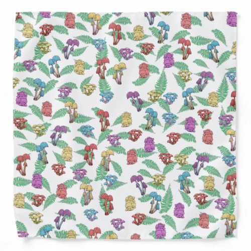 Mushroom Pattern Bandana