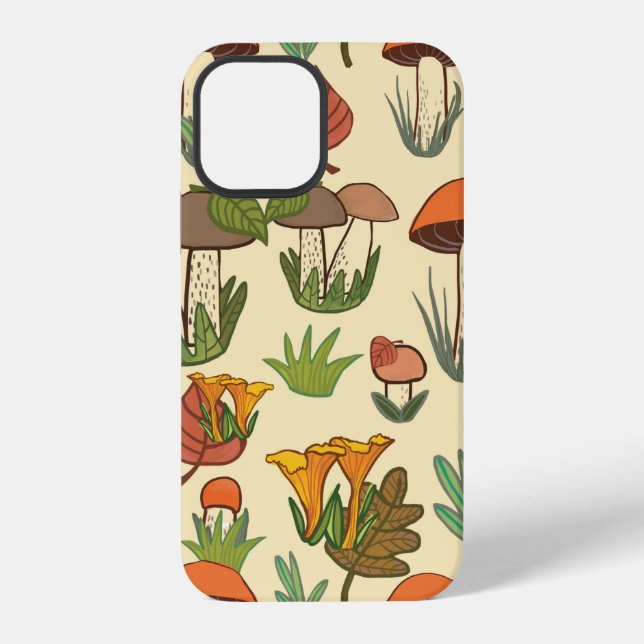 Mushroom pattern.  iphone case (Back)
