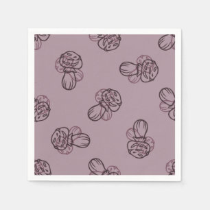 Mushroom pattern napkins