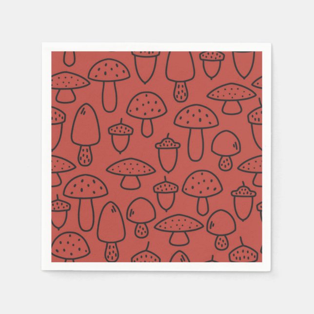 Mushroom pattern napkins (Front)