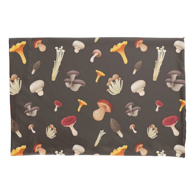 Mushroom pattern pillow case (Front)
