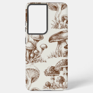 Mushroom pattern samsung galaxy s21 ultra case