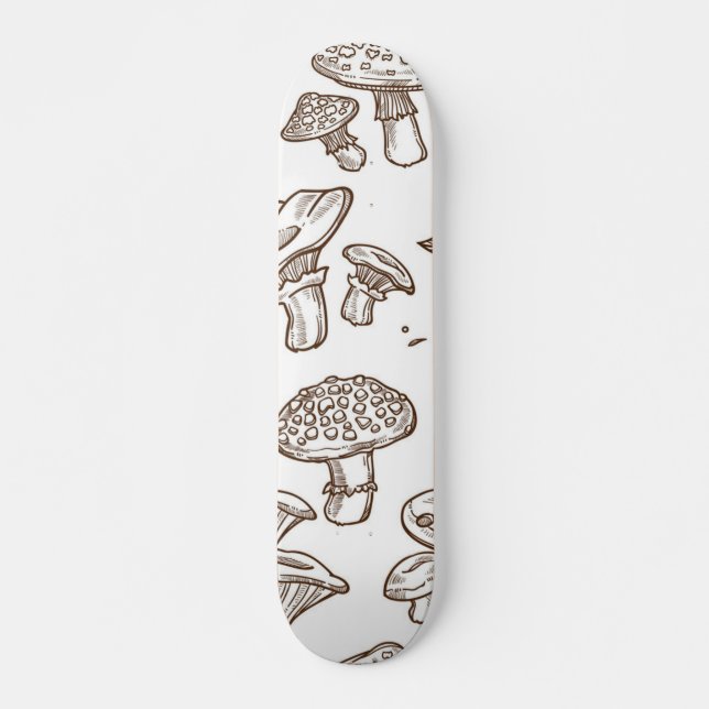 Mushroom pattern skateboard (Front)
