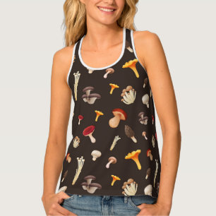 Mushroom pattern tank top