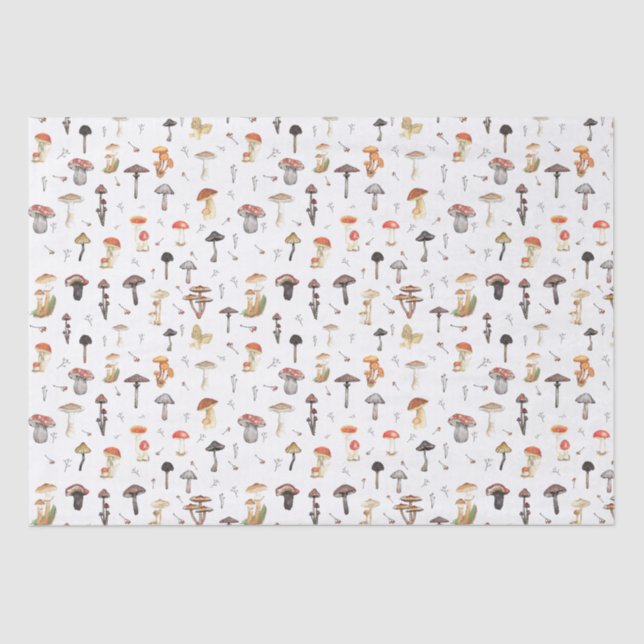 Mushroom Pattern Tissue Paper (Front)