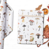 Mushroom Christmas Santa Wrapping Paper