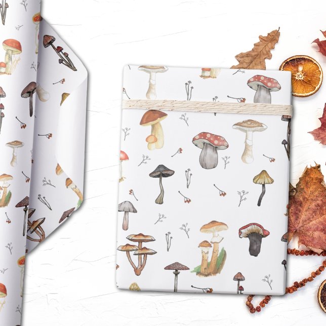 Mushroom Pattern Wrapping Paper (Creator Uploaded)