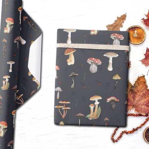 Mushroom Pattern Wrapping Paper