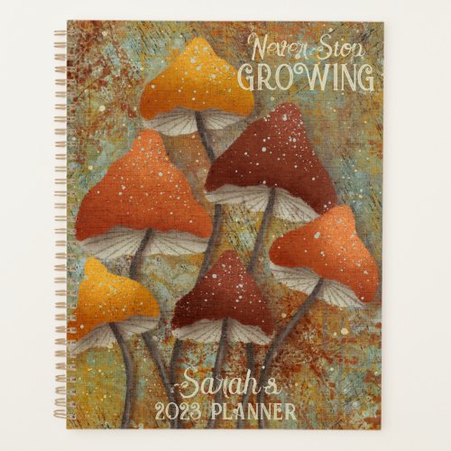 Mushroom Personalized 2023 Planner