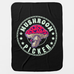 Mushroom Picker Baby Blanket