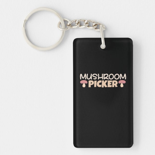 Mushroom Pickers Keychain (Front)