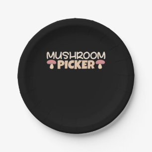 Mushroom Pickers Paper Plates