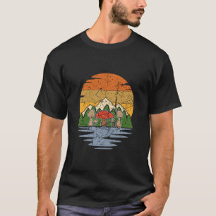 Mushroom Picking Retro T-Shirt