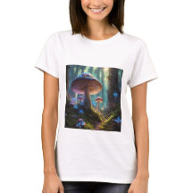 Mushroom picture T-shirt