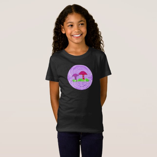 Mushroom Plant Design T-Shirt (Front Full)