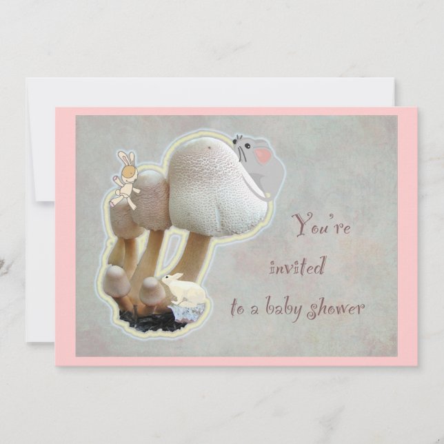 Mushroom Playground Baby Shower Invitation (Front)