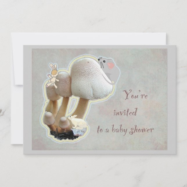 Mushroom Playground Baby Shower Invitation (Front)