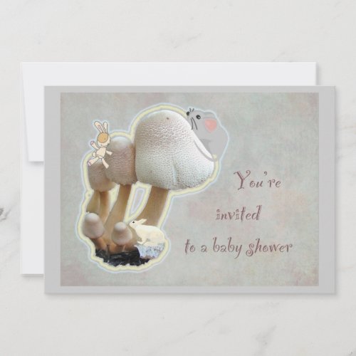 Mushroom Playground Baby Shower Invitation