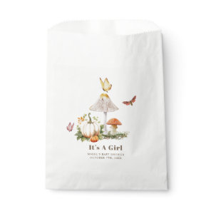 Mushroom Pumpkin Butterfly Woodland Baby Shower Favor Bag