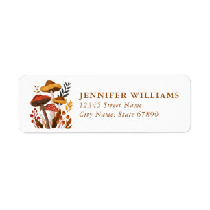 Mushroom Return Address Labels