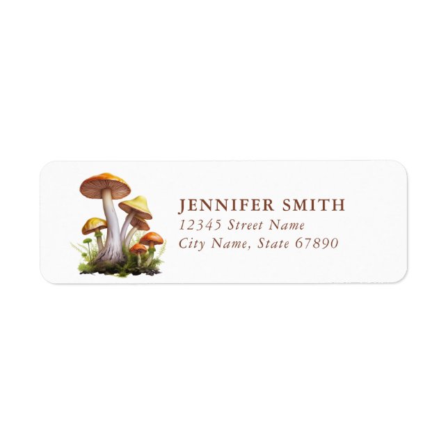 Mushroom Return Address Labels (Front)