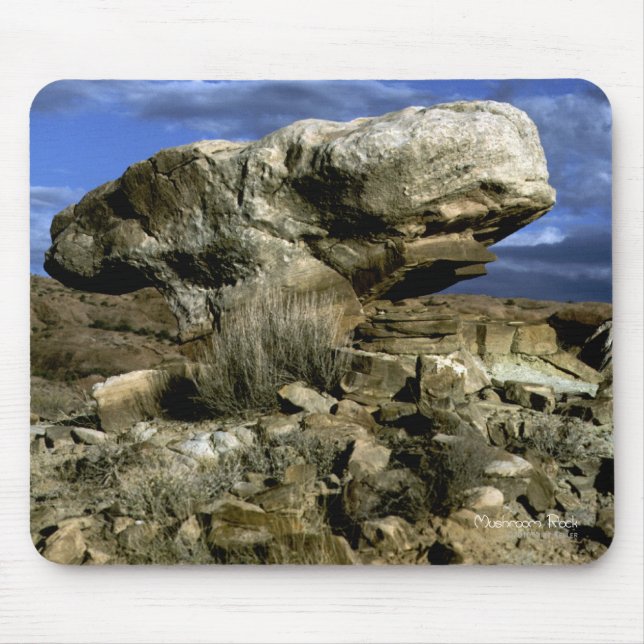 Mushroom Rock Color Photo Mouse Pad (Front)