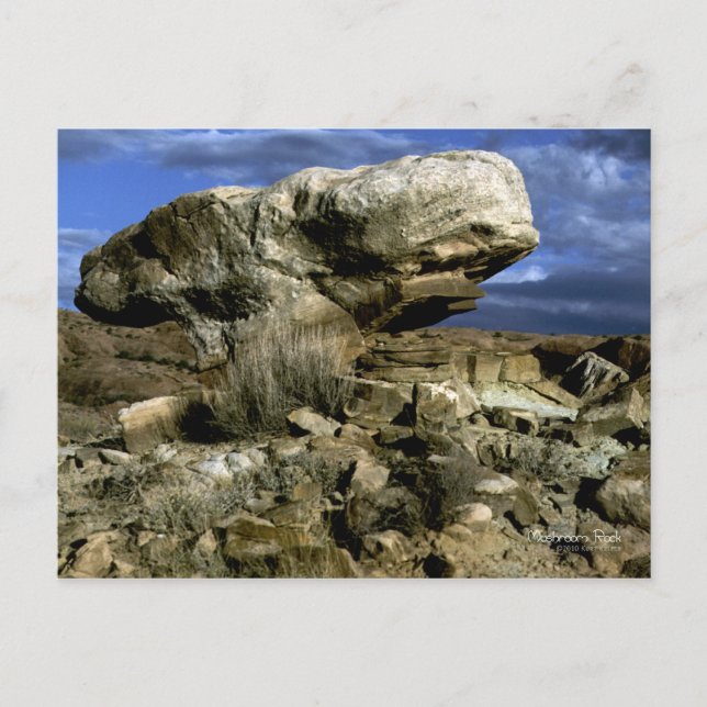 Mushroom Rock Color Photo Postcard (Front)