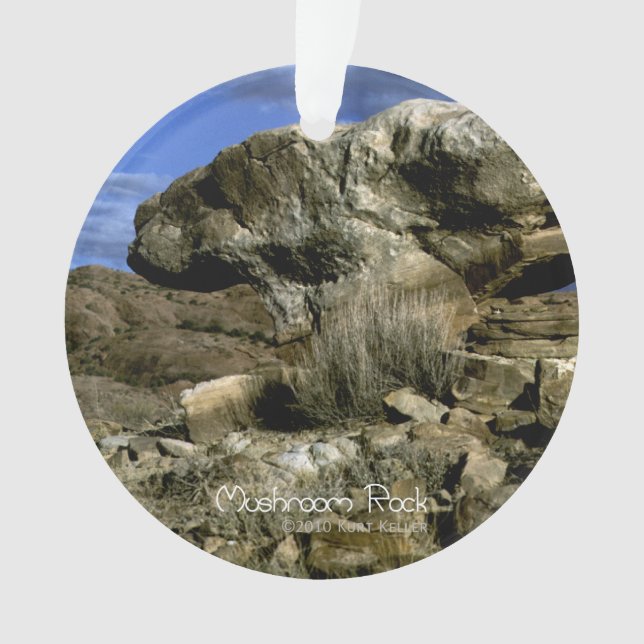 Mushroom Rock Ornament (Front)