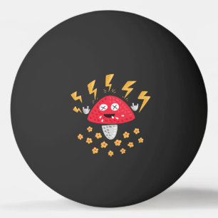 Mushroom Rockstar - Punky Fungus of Metal Ping Pong Ball