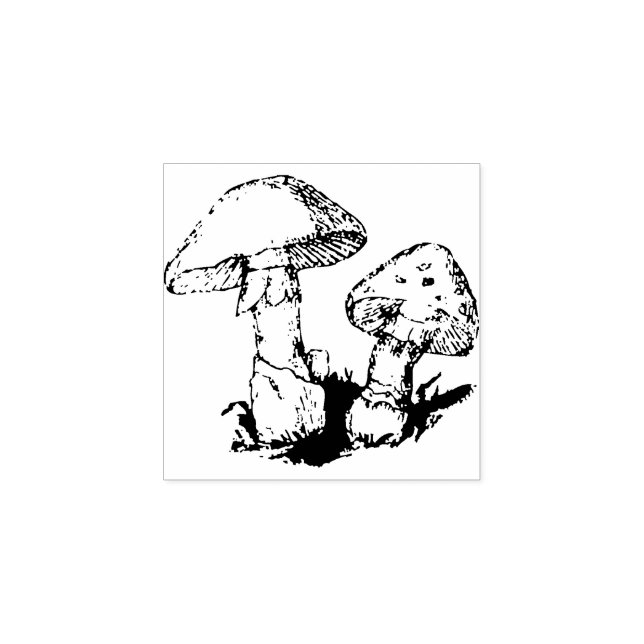 Mushroom Rubber Stamp (Imprint)