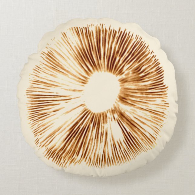 Mushroom spore print pillow (Front)