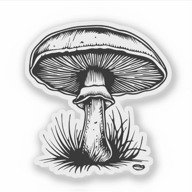  Mushroom  Sticker (Front)