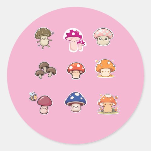 Mushroom stickers